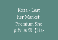 Koza - Leather Market Premium Shopify 主题【Ha-0011】-51搞钱网