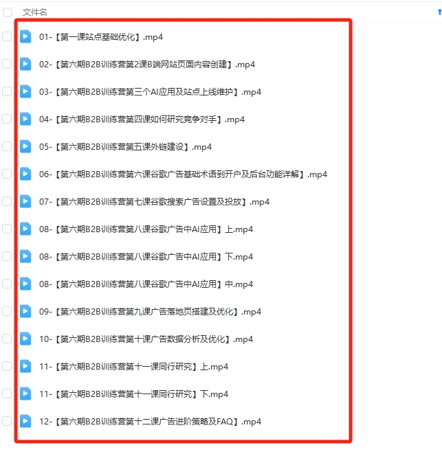 图片[1]-同款2024年优联荟-B2B独立站中阶训练营【Aa-0056】-51搞钱网