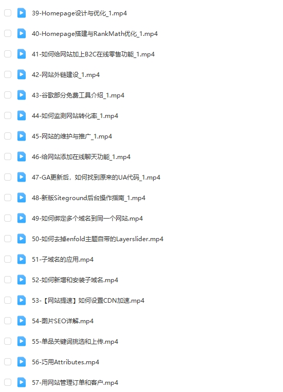 图片[3]-WordPress外贸建站+SEO优化课程-全系列高价值【Aa-0057】-51搞钱网