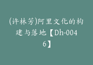 (许林芳)阿里文化的构建与落地【Dh-0046】-51搞钱网