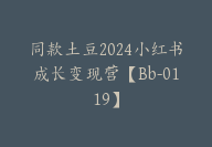 同款土豆2024小红书成长变现营【Bb-0119】-51搞钱网